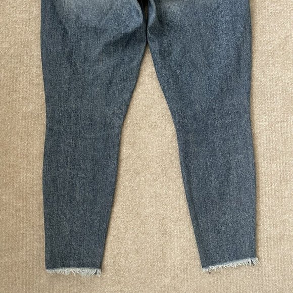 Parker Smith Jeans Womens 30 Skinny Ankle Crop Stretch Raw Hem Denim Pants - Picture 12 of 12